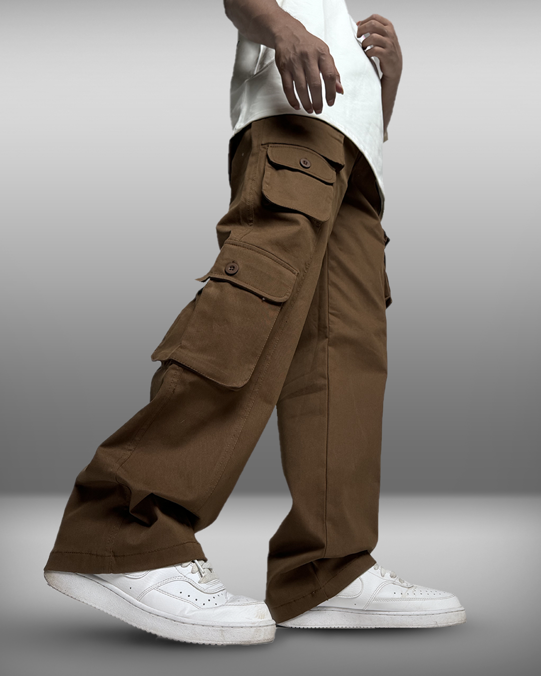 BROWN Pocket Cargo Pants