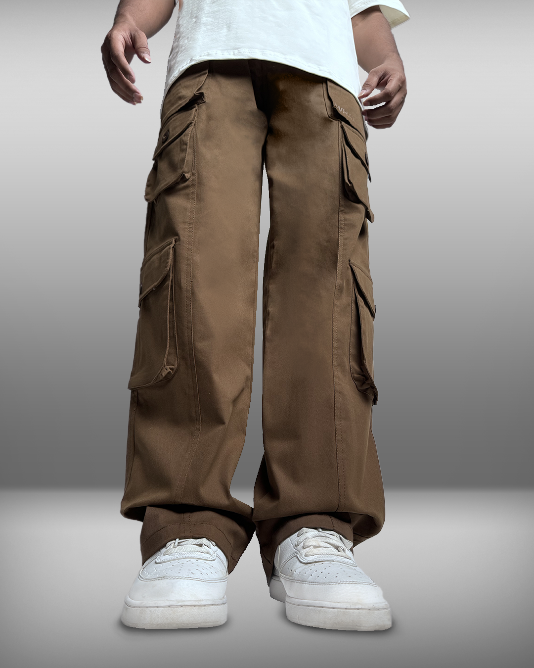 BROWN Pocket Cargo Pants