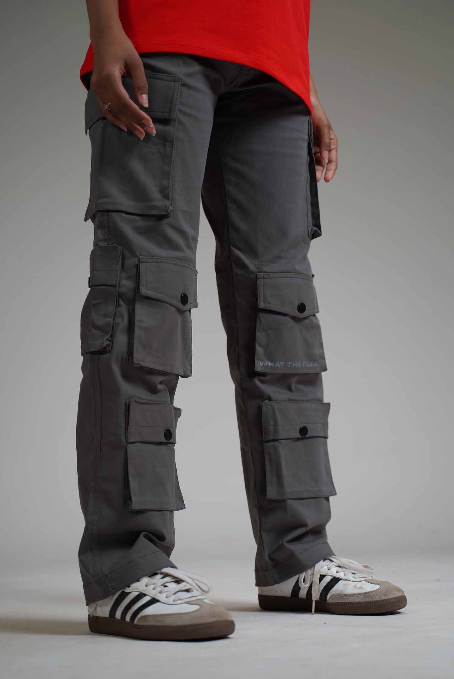 CHARCOAL GREY POCKET Cargo Pants - Exclusive