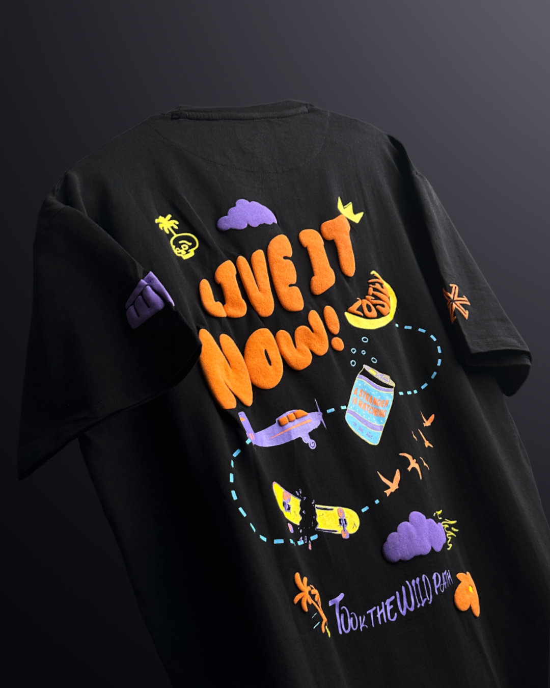 ZOSTEL LIVE IT NOW Oversized T-shirt Black